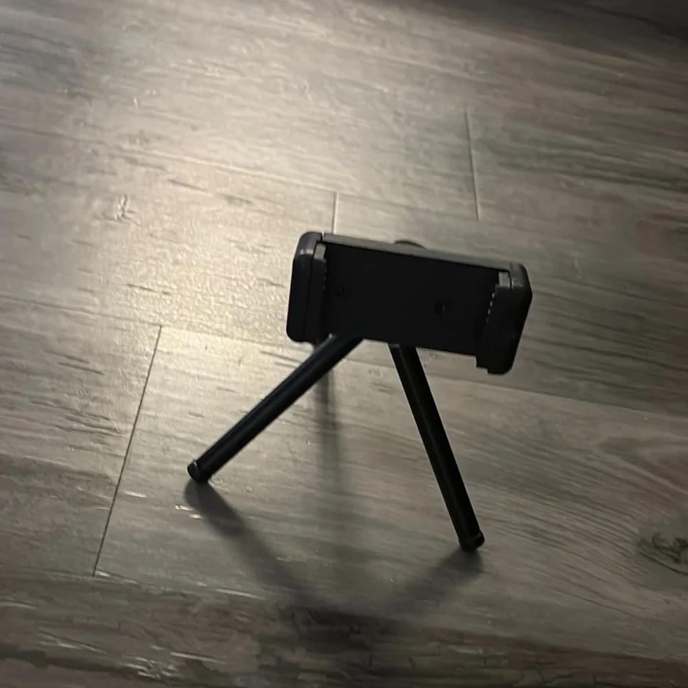 Black Tripod Phone Holder